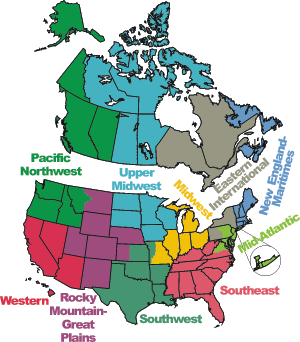 Map of Regions